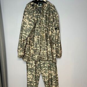 MASTER SPORTSMAN XXL GRAY & TAN DIGITAL CAMOUFLAGE HOODED JACKET AND PANT *SET*